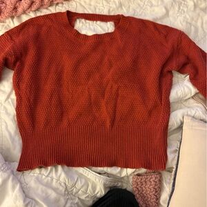 Hippie Rose Vibrant Red Crew Neck Sweater